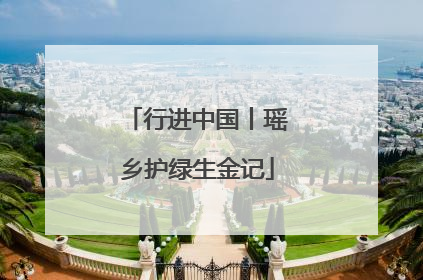 行进中国丨瑶乡护绿生金记