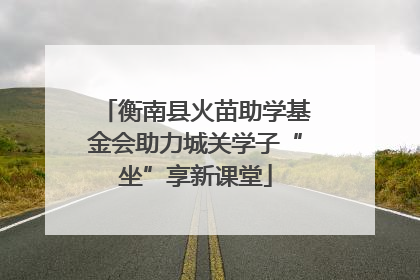 衡南县火苗助学基金会助力城关学子“坐”享新课堂