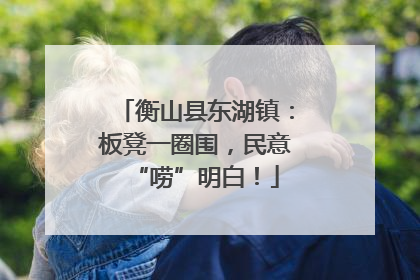 衡山县东湖镇：板凳一圈围，民意“唠”明白！