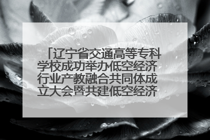 辽宁省交通高等专科学校成功举办低空经济行业产教融合共同体成立大会暨共建低空经济产教融合新生态论坛
