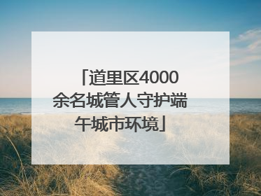 道里区4000余名城管人守护端午城市环境