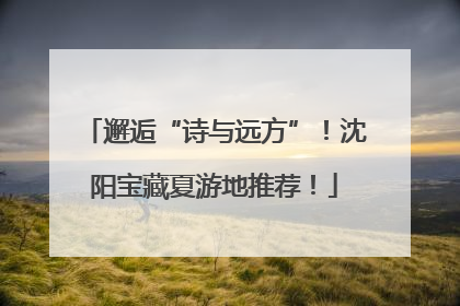 邂逅“诗与远方”！沈阳宝藏夏游地推荐！