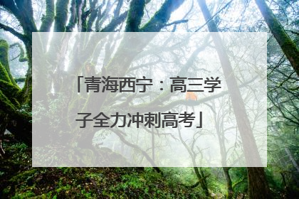 青海西宁：高三学子全力冲刺高考