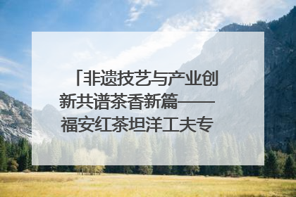 非遗技艺与产业创新共谱茶香新篇——福安红茶坦洋工夫专场推介会在京举办