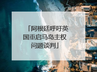 阿根廷呼吁英国重启马岛主权问题谈判