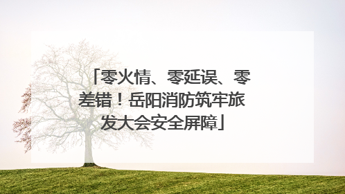 零火情、零延误、零差错！岳阳消防筑牢旅发大会安全屏障