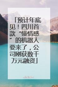 预计年底见！四川首款“懂情感”的机器人要来了，公司刚获数千万元融资
