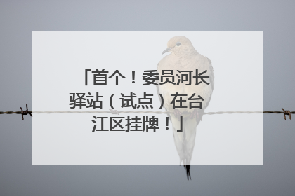 首个！委员河长驿站（试点）在台江区挂牌！