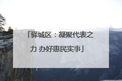 驿城区：凝聚代表之力 办好惠民实事