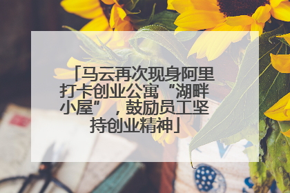 马云再次现身阿里打卡创业公寓“湖畔小屋”，鼓励员工坚持创业精神