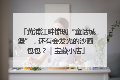 黄浦江畔惊现“童话城堡”，还有会发光的沙画包包？｜宝藏小店
