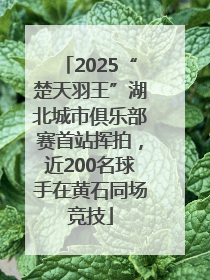 2025“楚天羽王”湖北城市俱乐部赛首站挥拍，近200名球手在黄石同场竞技