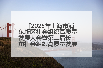 2025年上海市浦东新区社会组织高质量发展大会暨第二届长三角社会组织高质量发展峰会成功举办