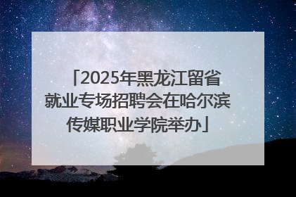 2025年黑龙江留省就业专场招聘会在哈尔滨传媒职业学院举办