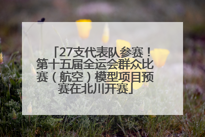 27支代表队参赛！第十五届全运会群众比赛（航空）模型项目预赛在北川开赛