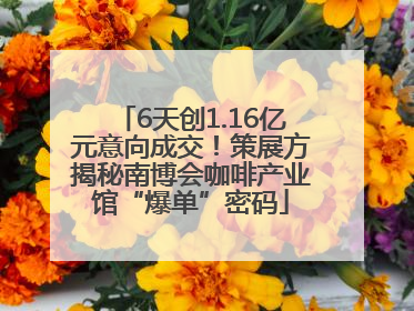 6天创1.16亿元意向成交！策展方揭秘南博会咖啡产业馆“爆单”密码